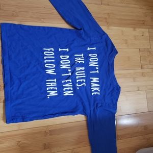 Boys Royal Blue & White I dont make the rules